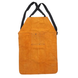 Welding Apron Leather Adjustable Strap Anti Splashing Flame Retardant for Working Cutting