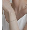 Gold&Deer 14KGP point line bracelet yellow gold / 골드앤디어 14KGP