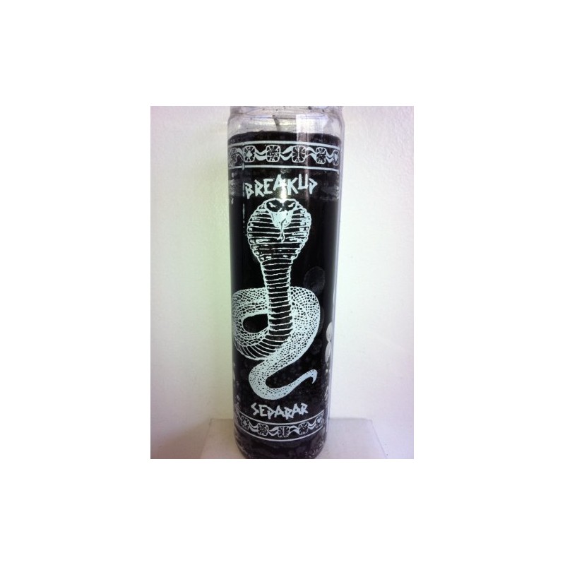Break Up Black Snake (Separar) 7 Day Unscented Black Candle