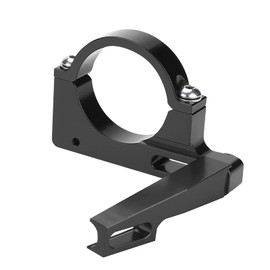 CHICIRIS Foldable Bike Bicycle Front Derailleur Clamp Adapter - Ultra Light, Adjustable, Anti Rust, Durable - Easy Installation, Perfect Replacement (Black)