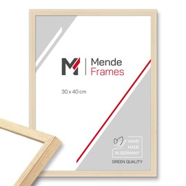 Mende Frames Picture Frame Modern 15 x 21 cm DIN A5 I Colour: Natural I Photo Frame I Classic Wooden Picture Frame I Made in Germany I V950
