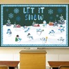 Faccito 70 Pcs Winter Bulletin Board Decorations Set Let It