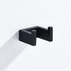 Kelelife Towel Hook Wall Mounted Black Coat Robe Hook for