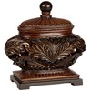 Weldona 9" High Vine and Leaf Wood Finish Jar with