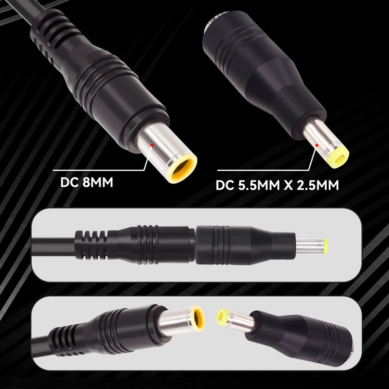 Goupchn - Conector de panel solar a CC de 8