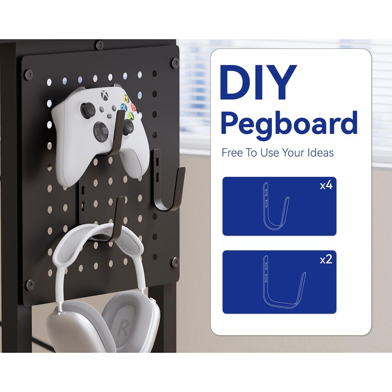 Pamray 71 Inch Large Computer Desk with Power Outlets,U Shaped