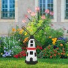 Warmhm 1 Set Fan Plastic Windmill Wind Mill Leaf Garden