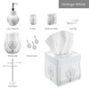 Creative Scents Vintage White Shower Curtain Hooks - Set of