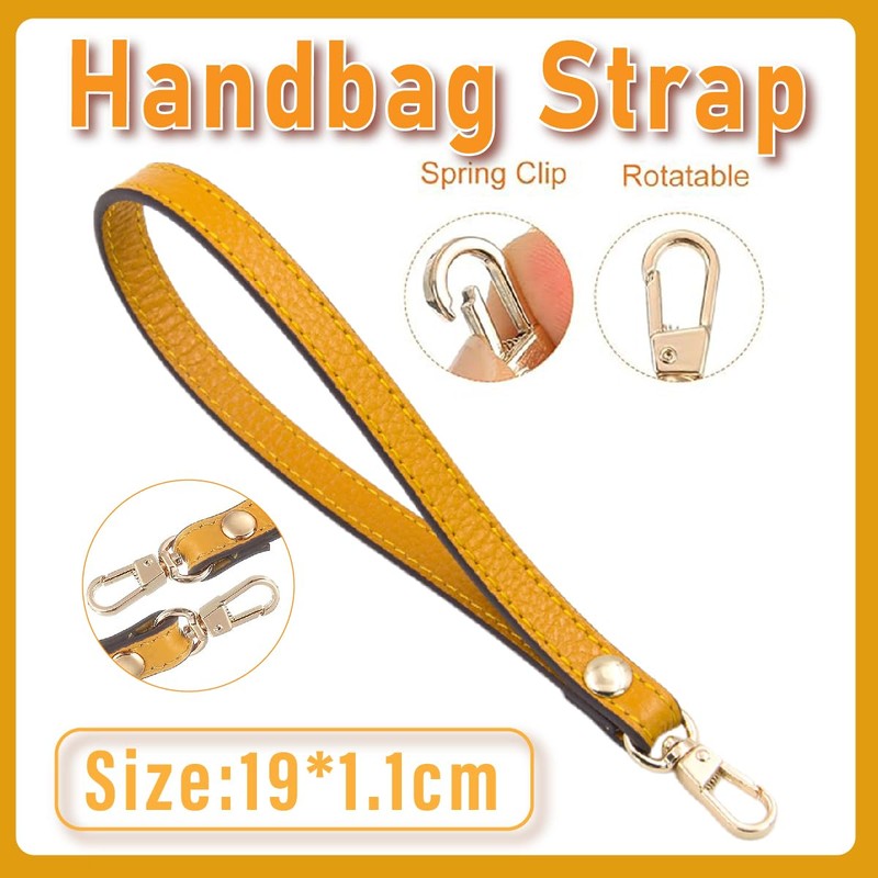 AIMALL Leather Litchi Pattern Cowhide Puppy Buckle Wrist Strap, 7.48