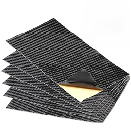Panel de insonorizante Automotriz de 6 Piezas(40cm*23cm), Almohadilla de Aislamiento Acústico de Caucho Butílico Para Auto 2 mm, Insonorización y Aislamiento Térmico, Aplicable a Todos Los Coches