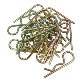 5mm R Clips Hair Pin Spring Cotter Pin Hitch Lynch Cotter Zinc Plated Steel 25pk