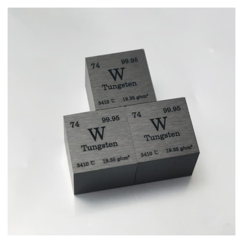 0.39 Inch Tungsten Cube – 99.95% Pure Solid Metal for