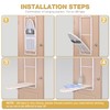KINGBOARD Over Door Ironing Board, Hanging Ironing Board with Iron