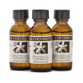 Bakto Flavors Natural Coconut Flavor (1 FL OZ) Pack of 3