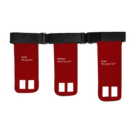 Leather Hand Grips for Pull Ups, Chin Ups, Cross Training, Gymnastics (Red, Small)