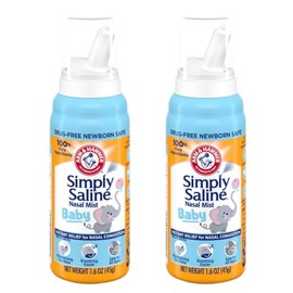 Simply Saline Nasal Mist Baby 1.5 oz (Pack of 2)