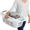 Rubbermaid Laundry Basket XL Hip-Hugger Basket 2.1-Bushel White Laundry Storage/Bathroom/Bedroom/Home