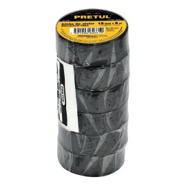 Cinta De Aislar 9m X 19 Mm Pretul 20521 Paquete Con 6 Piezas