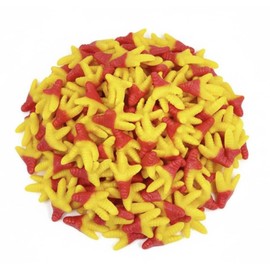 SweetGlob Fun Chicken Feet Gummy Candy Chewy Fruit Flavored Gummies, Funny Novelty Candy Snack, Soft & Stretchy Gummy Treats for Kids & Adults (2 Pound)