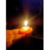 Set de 12 velas de cempásuchil con forma y aroma