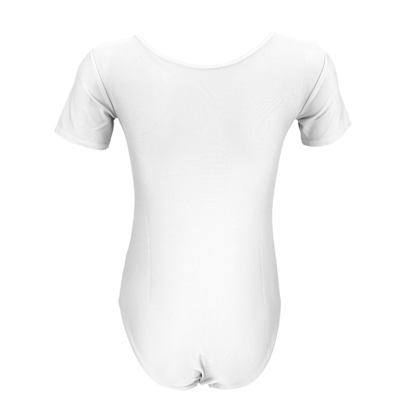 Aquarti Girls' Short-Sleeved Ballet Suit, Plain - 140