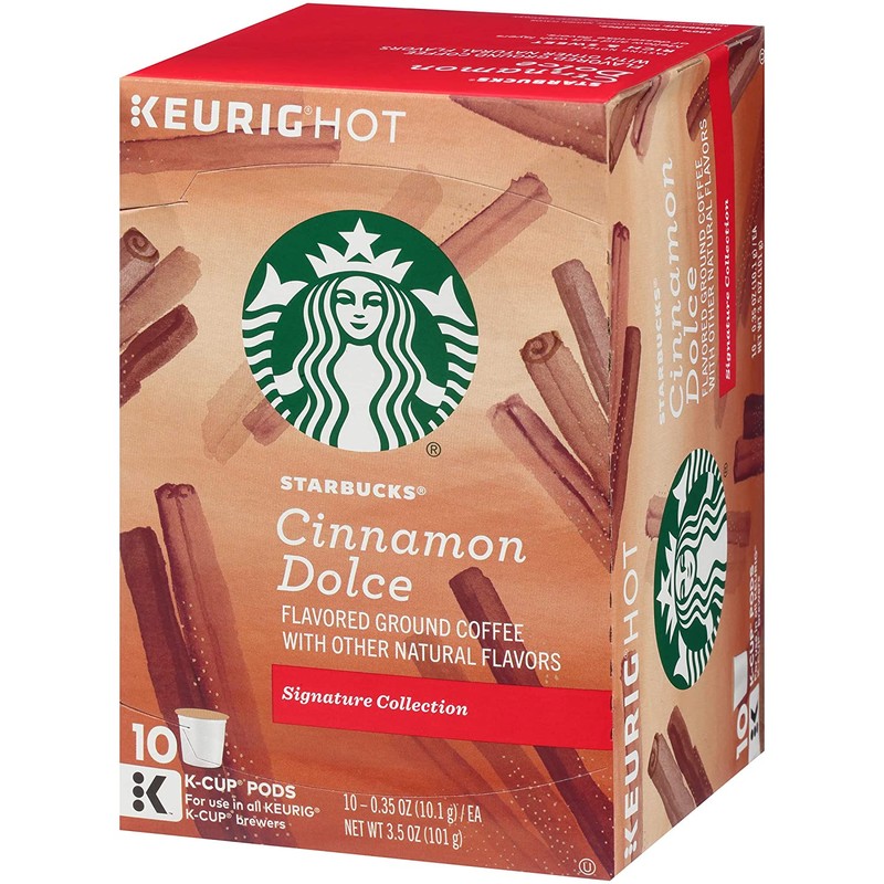 Starbucks Flavored Coffee K-Cup Pods, Cinnamon Dolce, 10 CT (Pack