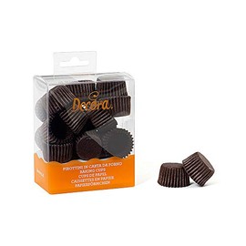 Decora, 0339630 Brown Bon Bon Baking Cups, Comfortable Baking Cases for Baking, Serving and Gifting Bon Bons, Heat Resistant up to 220 °C, in Practical Blister Packaging
