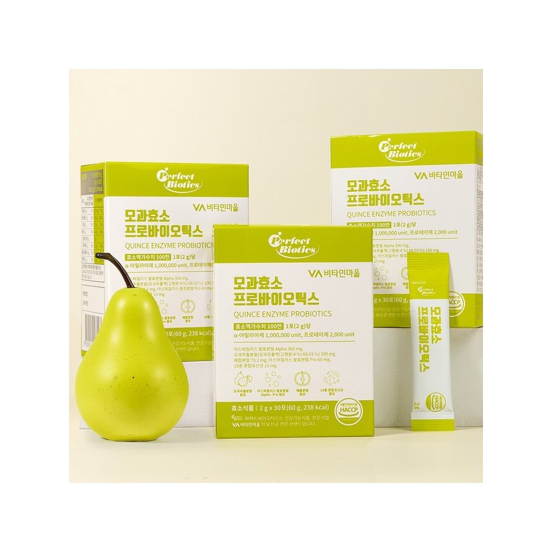 비타민마을 퍼펙트바이오틱스 모과효소 프로바이오틱스 효소 5박스 총150포 Vitamin Village Perfect