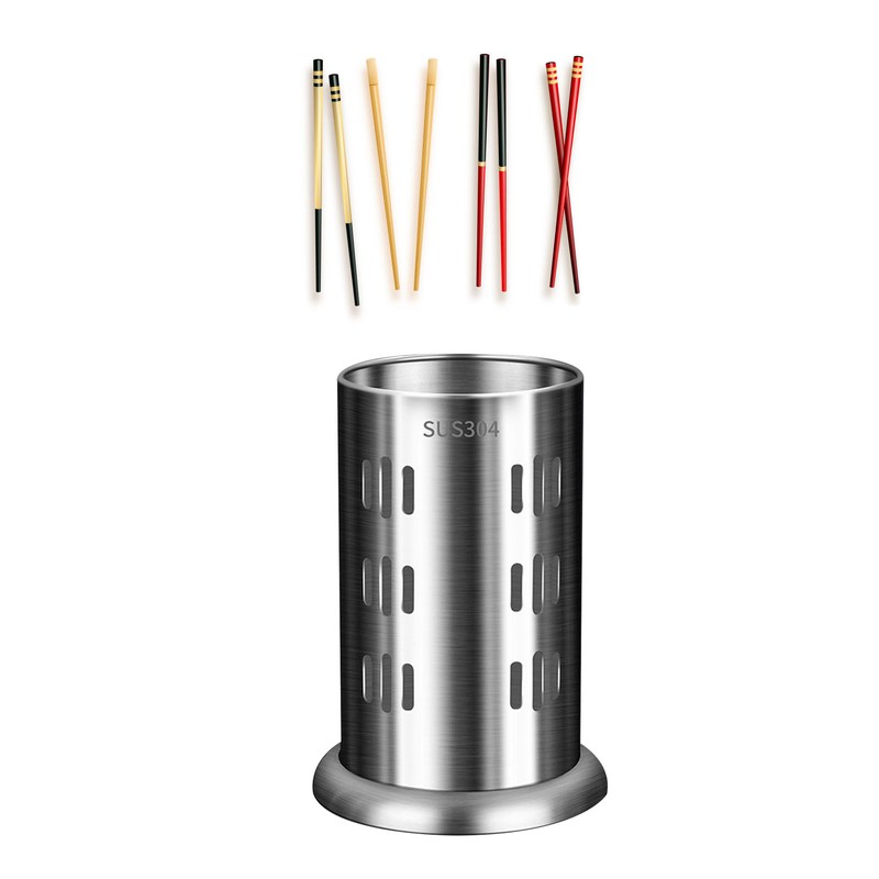 Stainless Steel Utensil Holder Large Capacity Multifunctional Chopstick Spoon with