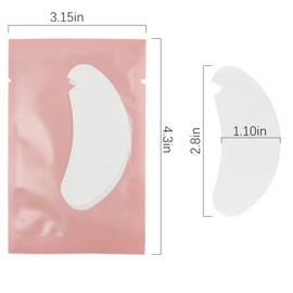 100 Pair V Shape Under Eye Gel Pads Hydrogel Eye Patches For Eyelash Extension, Lint Free Under Hydrogel Eye Mask Pads Lash Extension Supplies(Pink)