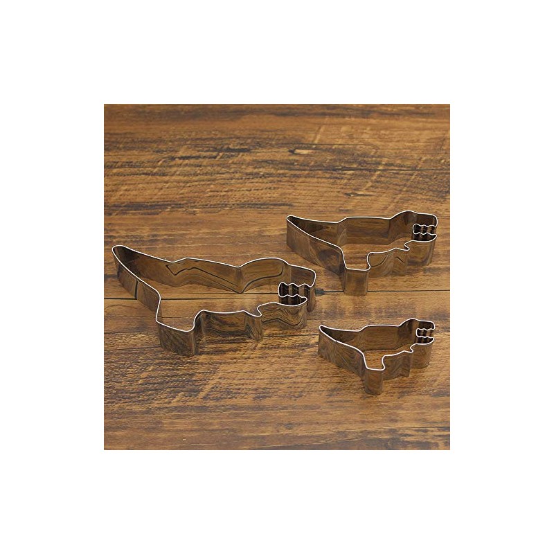 Tyrannosaurus T-Rex Dinosaur Cookie Cutter Set - 3 Piece –