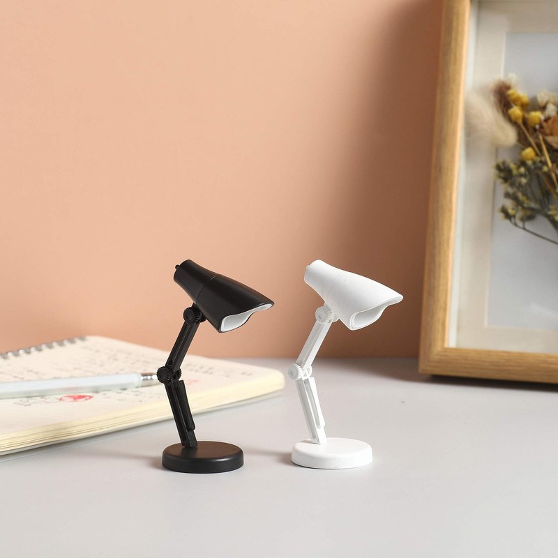 2 Pack LED Mini Table Lamp Fold-able Night Reading Book