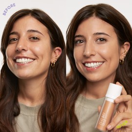 3INA MAKEUP - The 3 in 1 Foundation 647 - Medium Gold Foundation 3 in 1 with Undertone Yellow - Primer Concealer & Foundation - Foundation with SPF15 & Vitamin C - Vegan - Cruelty Free