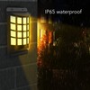 Solar Flame Wall Light Decorative LED Outdoor Wall Lamp IP65