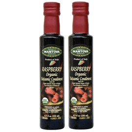 Mantova Fratelli Raspberry Organic Balsamic Vinegar, 8.5 Oz (Twо Pаck)