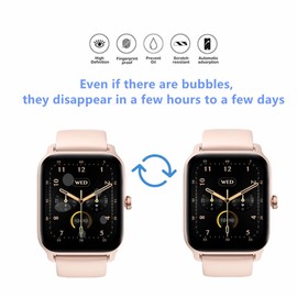 MIHENCE Compatible for Faweio 1.8'' Smart Watch Screen Protector, TPU HD Full Coverage Invisible Protective Film Compatible for Faweio IDW26 / IDW13 / IDW15 / IDW19 Smartwatch (6PCS)