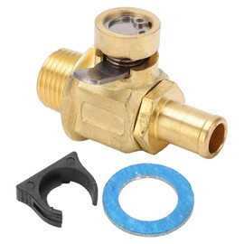 F110N Engine Oil Drain Valve with LC‑10 Lever Clip 3/8‑18 NPT Brass One Touch Operation for Van Car Light Truck