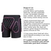 OHMOTOR 3D Padded Protective Shorts Hip Butt EVA Pad Short