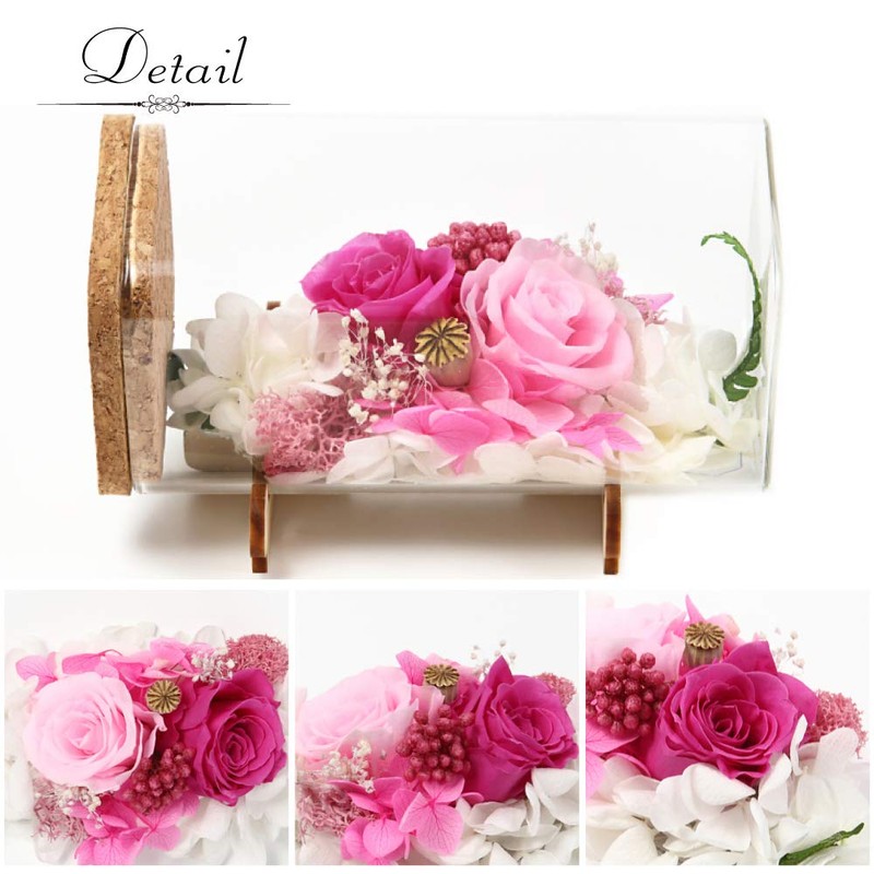 Teat Sight Preserved Flower Flower Bottle Gift Box 1 Set