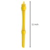 WhiskEase Collapsible Whisk, Durable Plastic, Space-Saving, Lightweight, Multi-Purpose (Yellow)