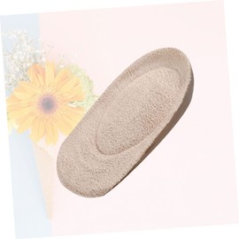 LALAFINA 1pair Comfortable Heel Support Pads Gel Cushions for High Heels Prevent Blisters Pain for Women Girls Khaki Foot Care Supplies