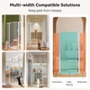 55.1" Extra Tall Pet Gate, 29.5-43" Wide with Adjustable Cat