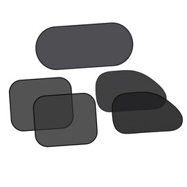 LIFKOME 5piezas Cubre Sol Auto Ventanas con Diseño De Malla Protector Solar para Vidrios Laterales Y Traseros Visera con Ventosas para Aislar Calor Y Rayos UV para Autos