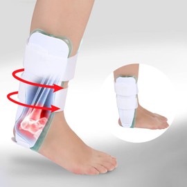 Air Gel Aircast Ankle Brace Protection Ankle Sprain Splint Adjustable Ankle Stabiliser Boot for Stress Sprain Reduce Swelling
