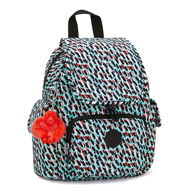 Kipling CITY PACK MINI Small backpack, Abstract Print (White)