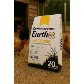 DiatomaceousEarth 20 LBS Food Grade Diatomaceous Earth - 100% Organic All Natural Diamateous Powder - Diametaceous for Humans is Safe Around Children