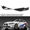 6Pcs Front Bumper Lip Spoiler Anti Collision Carbon Fiber Side