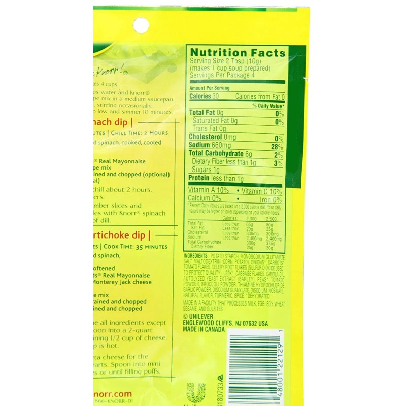 Knorr Soup Mix and Recipe Mix For Soups, Sauces and