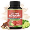 Organic Cadane Citrus Bergamot Supplement Extract Capsules, 90 Capsules &