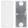 Pack of 4 White Rectangular Screw-On Reflectors 90 x 40